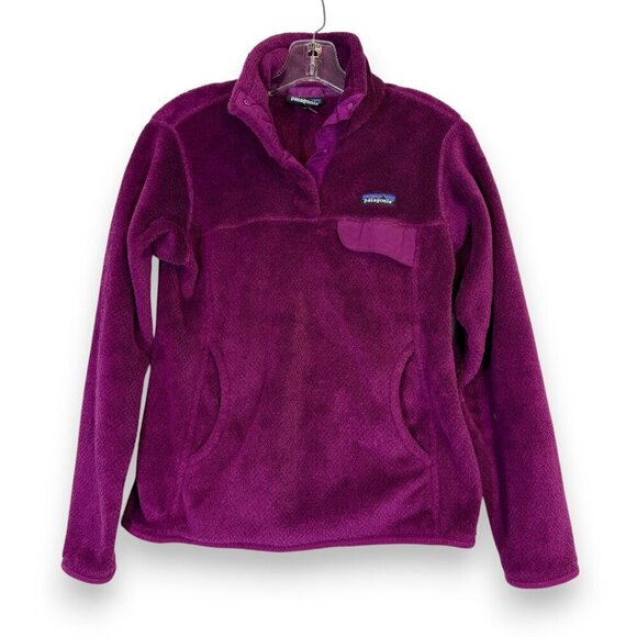 Patagonia Sweatshirt  Snap-T Purple Fleece Pullover Small - Picture 1 of 9